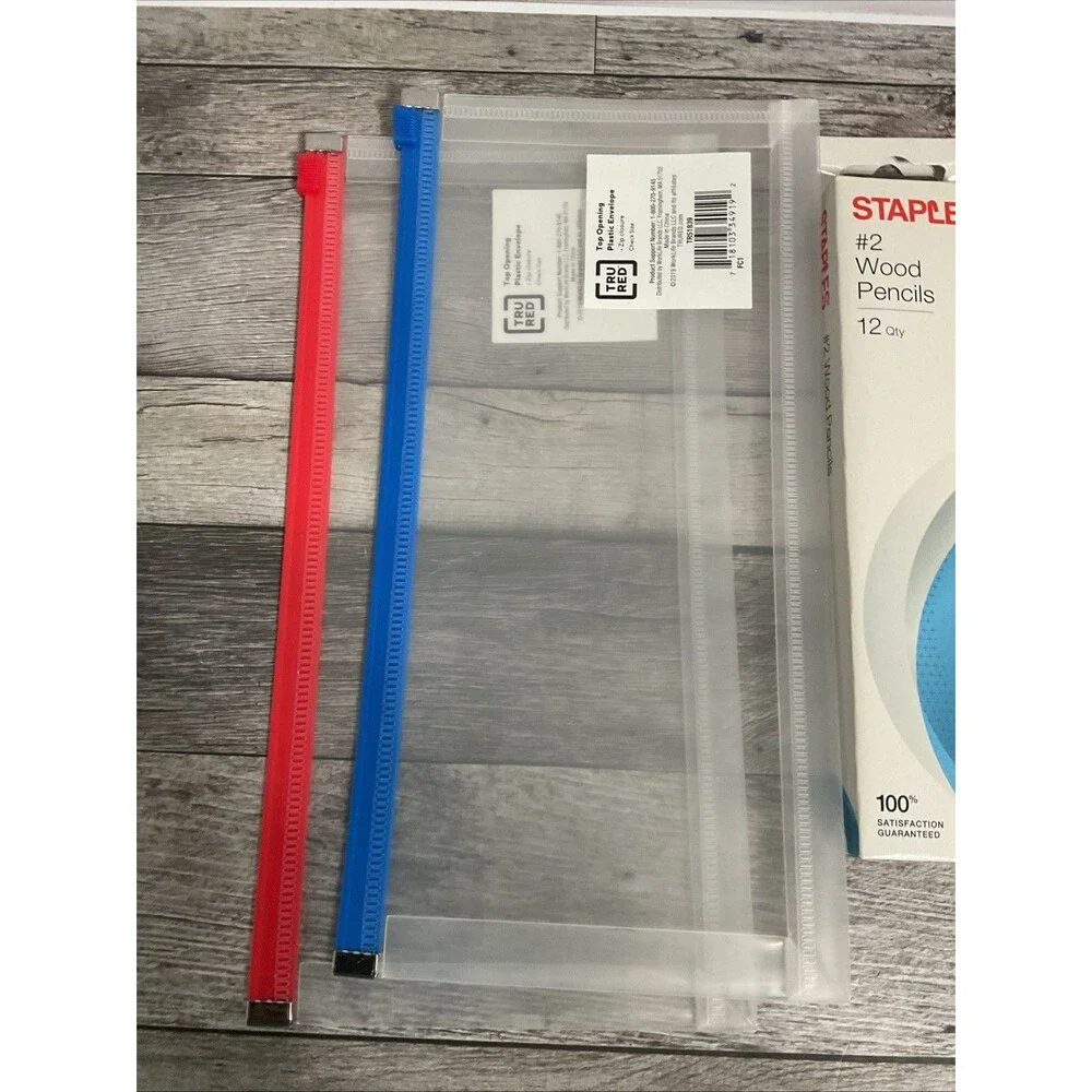 Staples Wood Pencils #2 Lead Latex-free Erasers 2 Boxes-12 Pencils Each